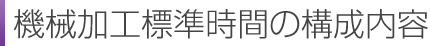 機械加工標準時間の構成内容 